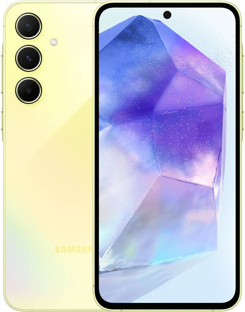 سامسونج A55 5G 6.5 بوصة 256 جيجابايت 8 جيجابايت ثنائي الشريحة ليموني