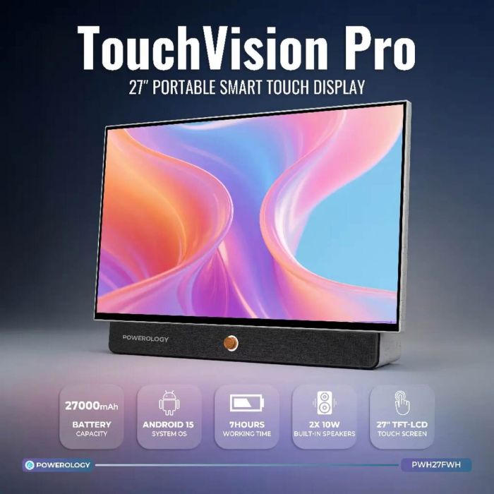 Powerology 27" TouchVision Pro محمول ذكي لمس شاشة
