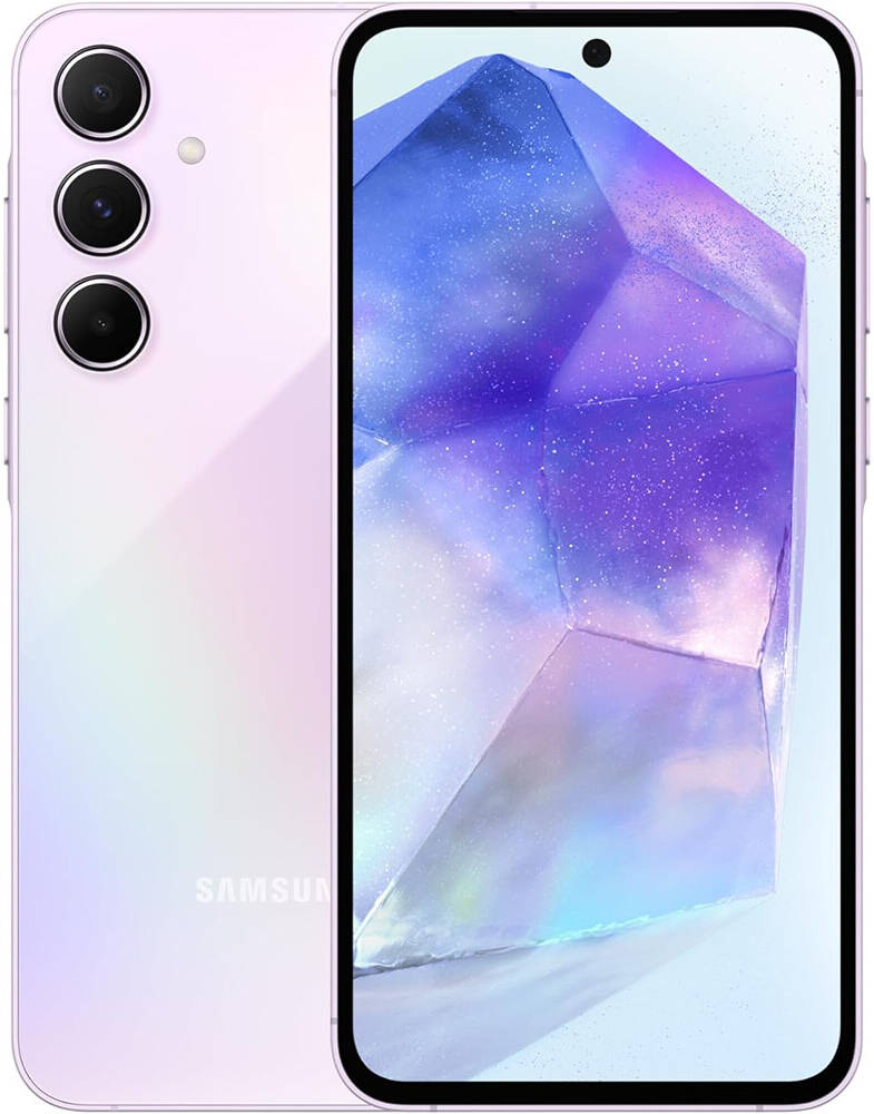سامسونج A55 5G 6.5 بوصة 256 جيجابايت 8 جيجابايت ثنائي الشريحة ليلكي