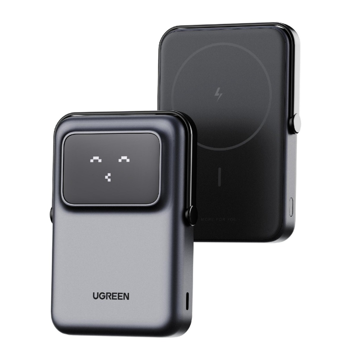 UGREEN Uno 10000mAh مغناطيسي لاسلكي 7.5W شاحن متنقل 20W أسود